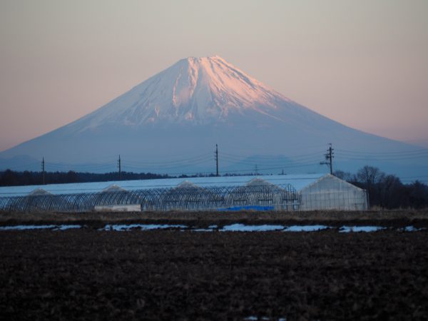 富士山の裾が見えるのはここからがいいんだよと地元の方に教えてもらい、ドライブついでにぱしゃり。