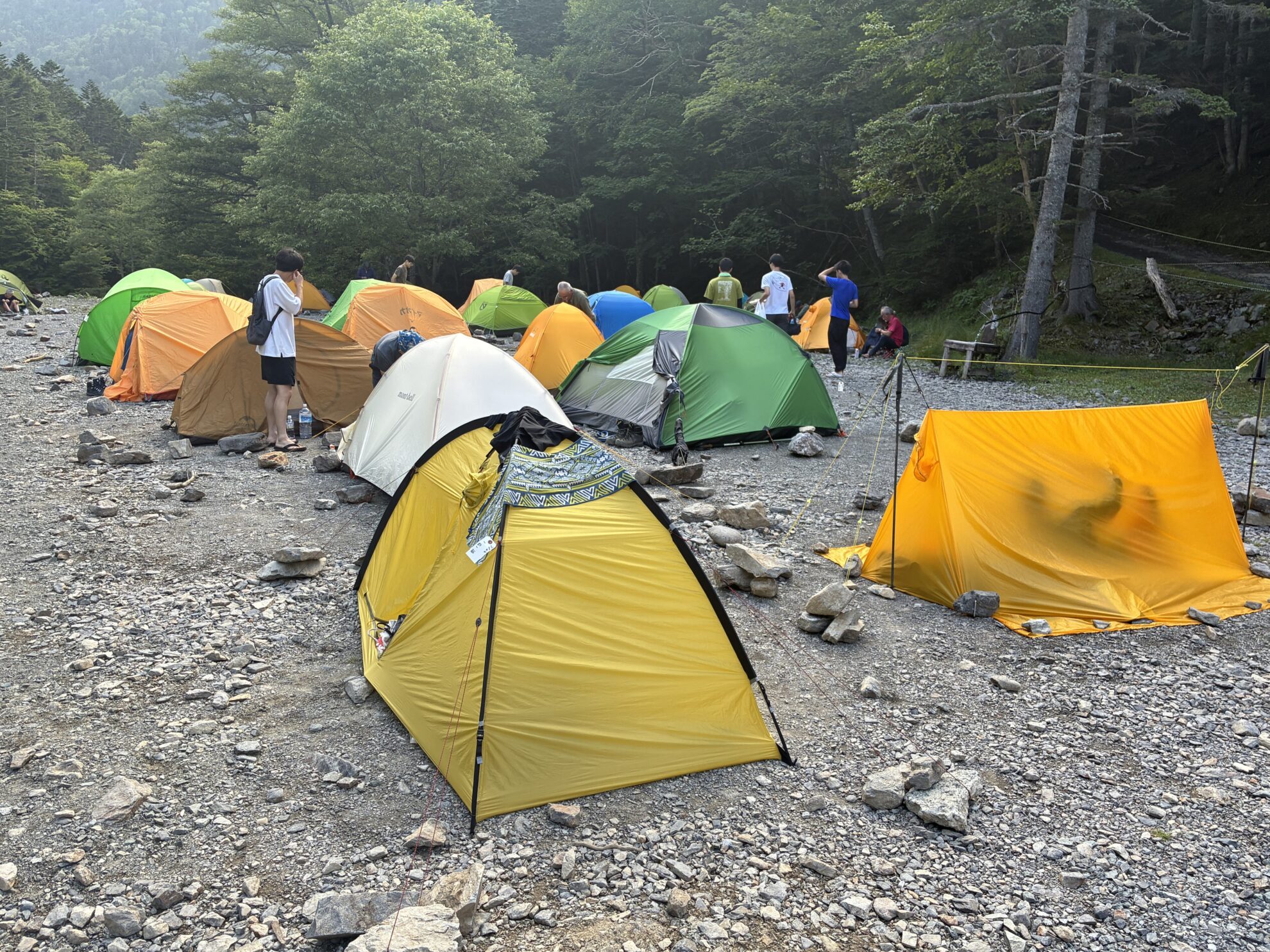 続南ア長衛小屋テン場